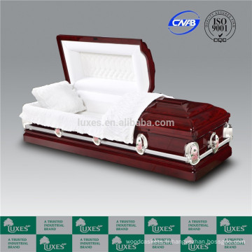 LUXES américain en bois crémation cercueils avec des barres de Rose